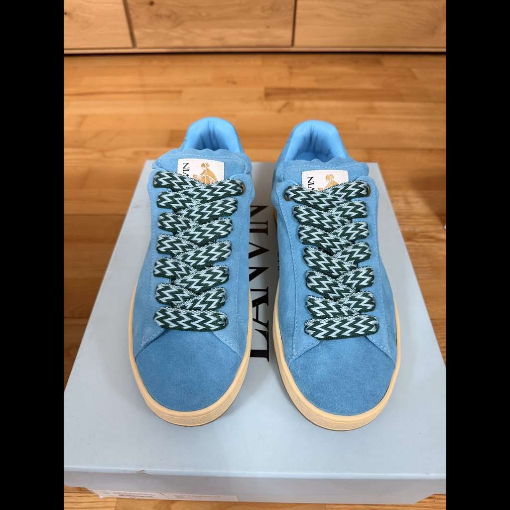 Lanvin Curb Lite Low Sneaker Blue Never worn - Box View