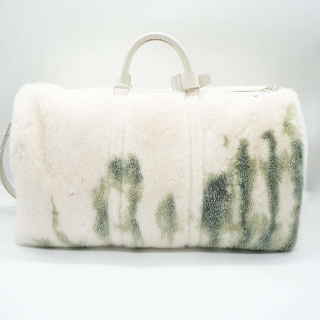 Louis Vuitton Keepall Bandouliere 55 Fur MultiColor Fur Good - Back View