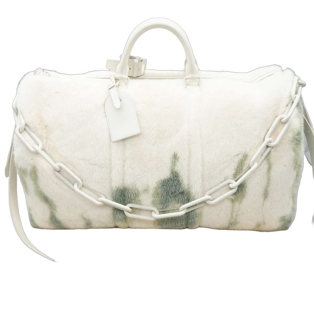Louis Vuitton Keepall Bandouliere 55 Fur MultiColor Fur Good - Front View
