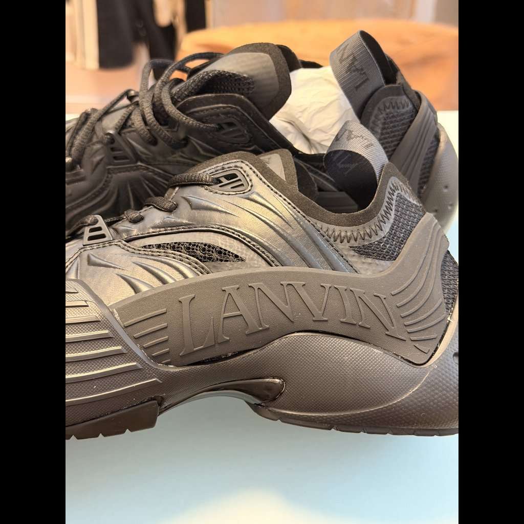Lanvin Flash X Sneaker Black Never worn - Inside View