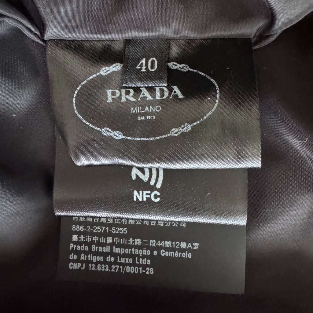 Prada hooded Black Very good - Model View