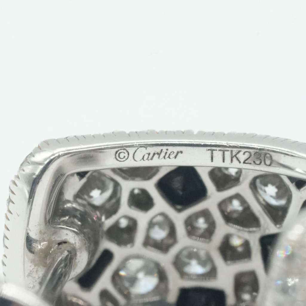 Cartier Panthere De Cartier Earrings White White Gold Good - Model View