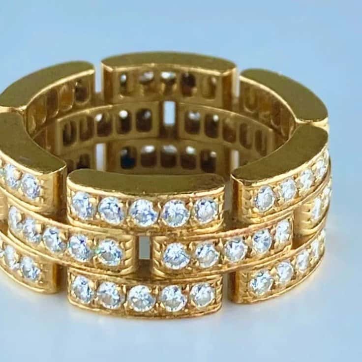 Cartier Maillon Panthere Full Pavé Gold Gold Very good - Box View