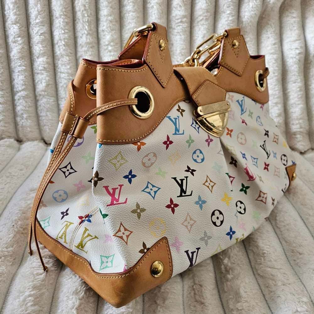 Louis Vuitton Murakami Ursula White Canvas Gold Good - Inside View