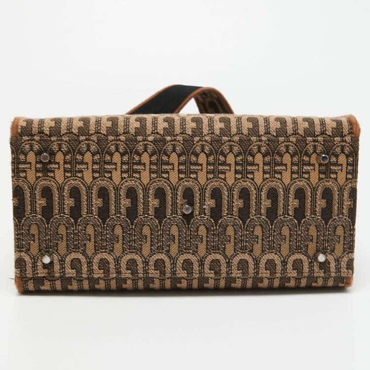 Furla Opportunity Tote Brown Jacquard Very good - Inside View