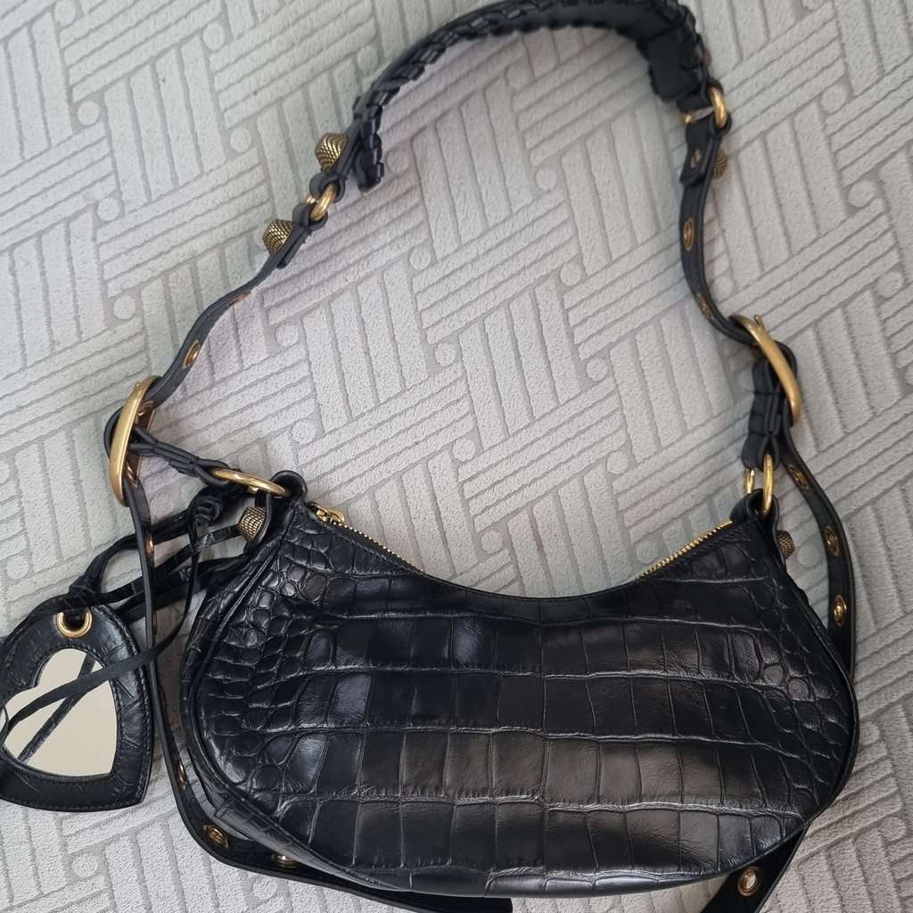 Balenciaga Croc Xs Le Cagole Black Leather Never worn - Back View
