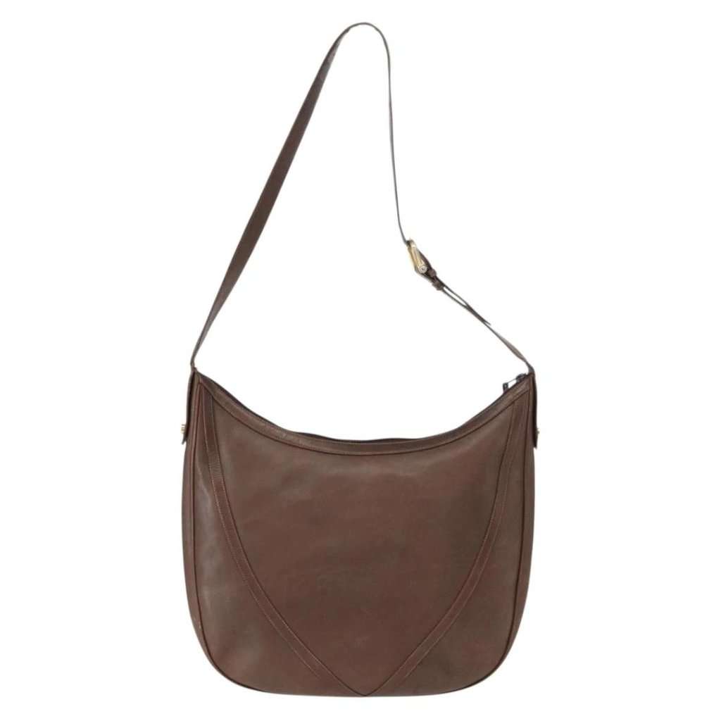Gucci Brown Leather Shoulder Bag Brown Leather Good condition - Back View