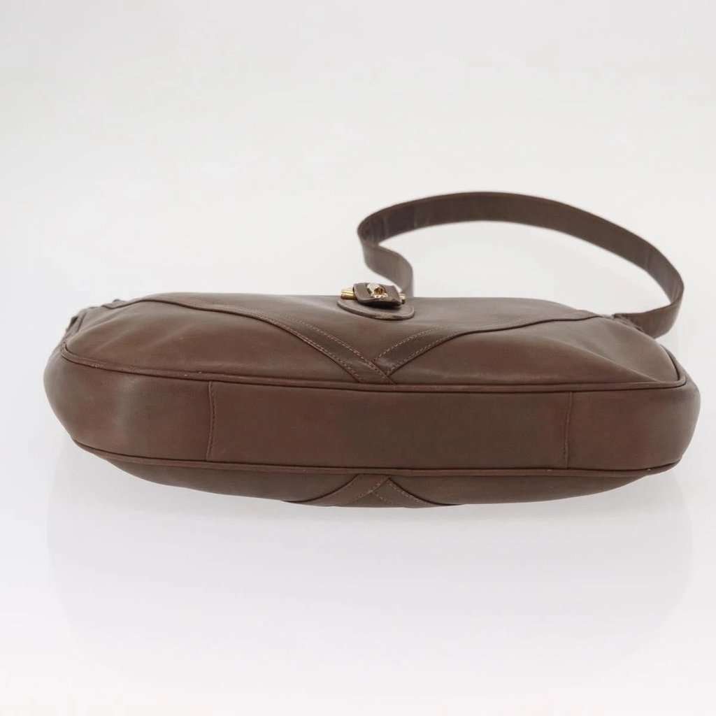 Gucci Brown Leather Shoulder Bag Brown Leather Good condition - Inside View