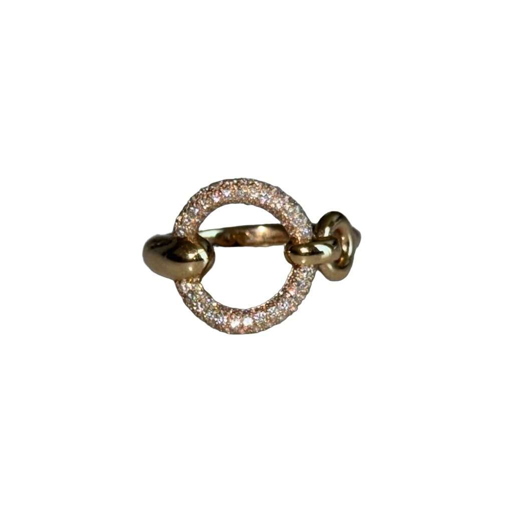 Hermès Filet dOr Ring Gold Rose Gold Never worn - Front View