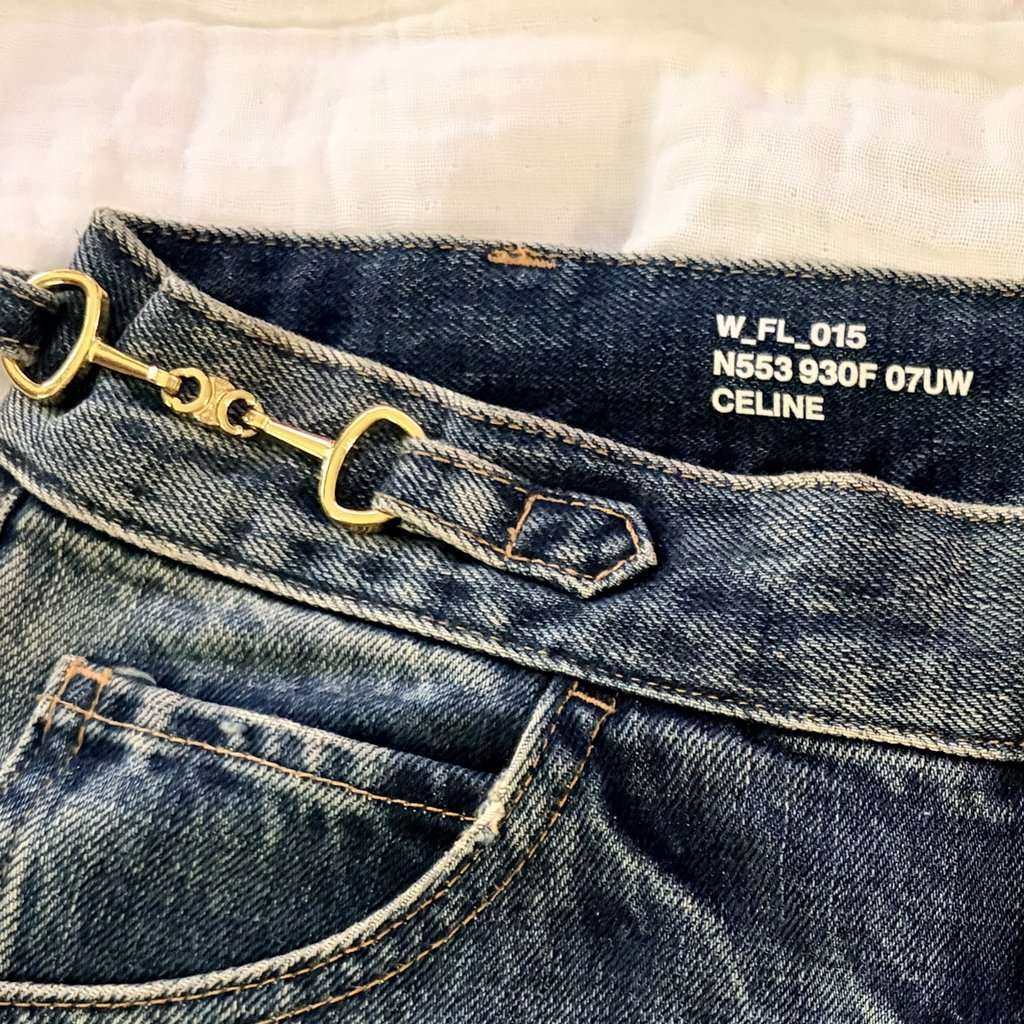Celine Bootcut JEans EU36 Blue Cotton Very good condition - Inside View