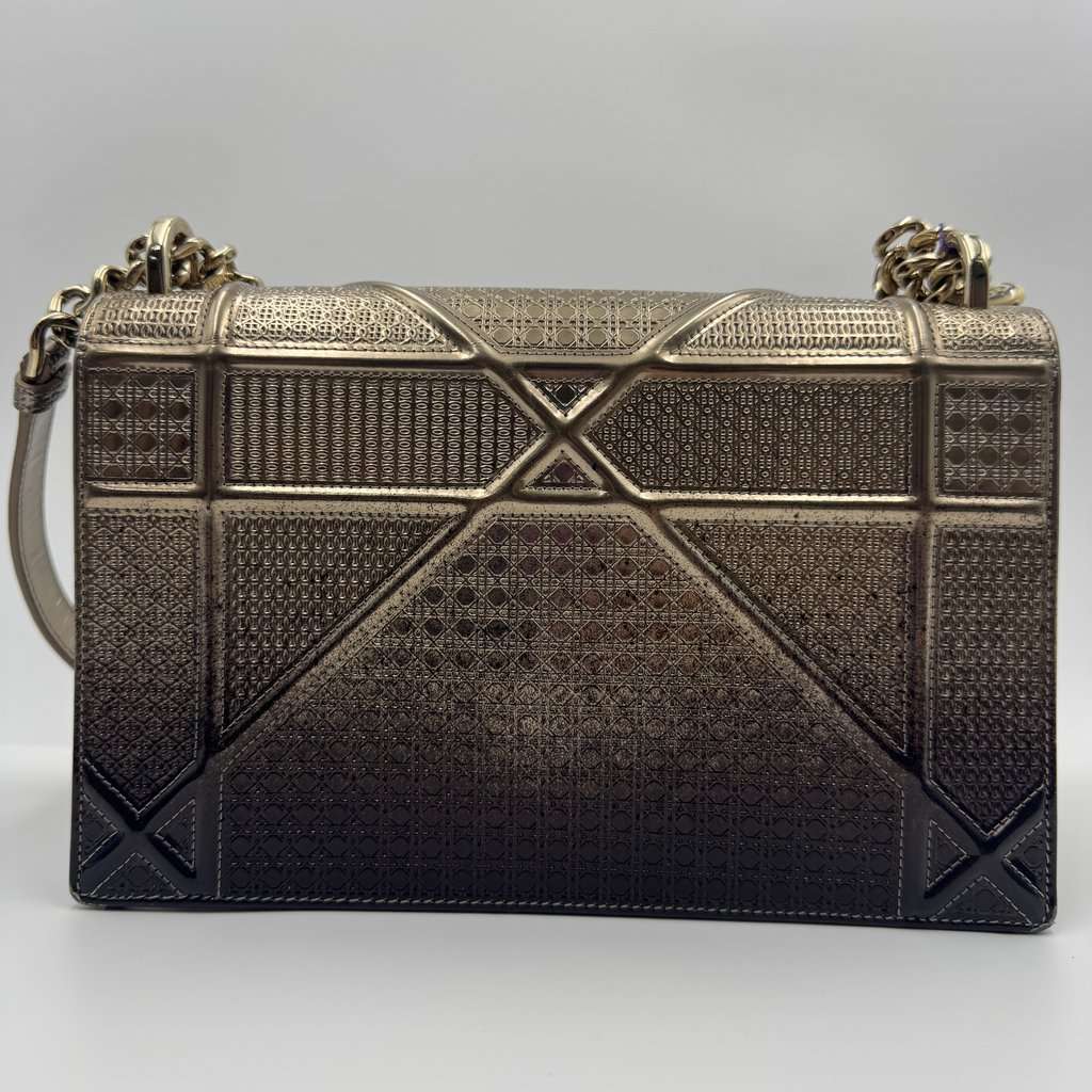 Dior Diorama Gold Leather Very good - Back View