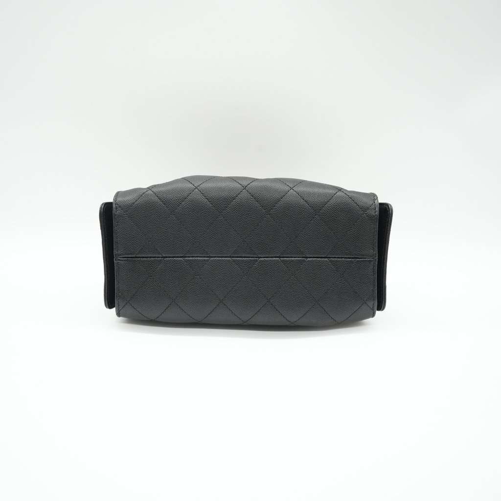 Chanel 25 Mini Hobo Handbag Black Leather Very good - Inside View