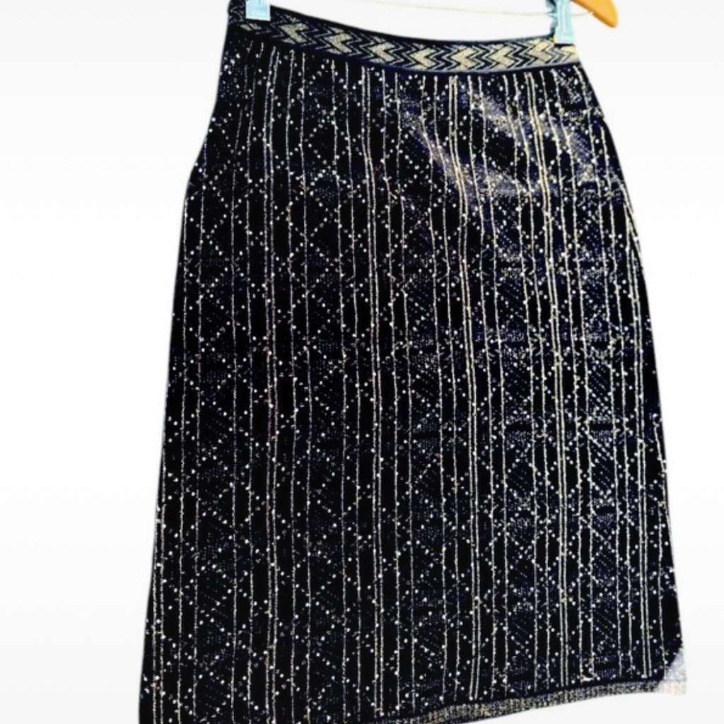 Chanel Métiers D Art Skirt Black Wool Very good - Back View
