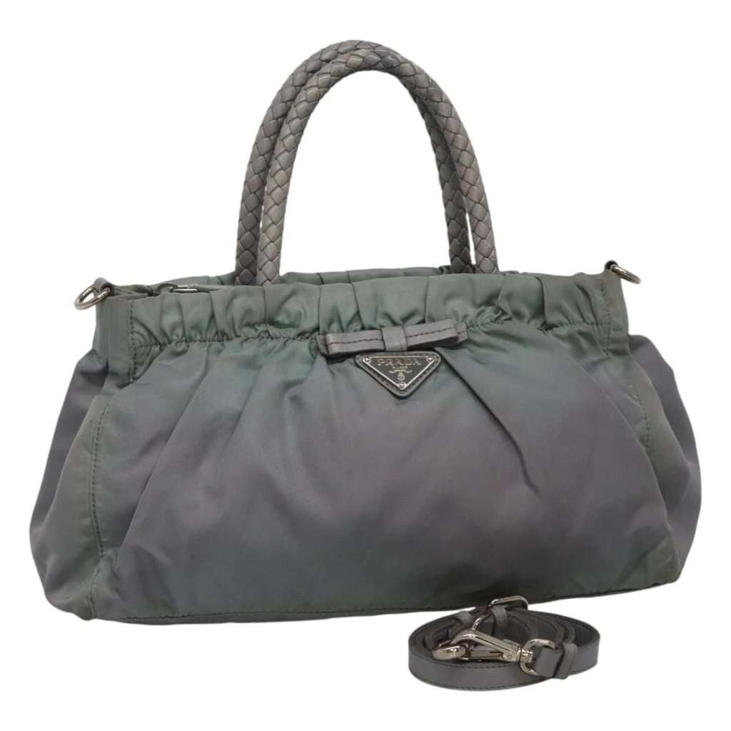 Prada Handbag Grey Good - Front View