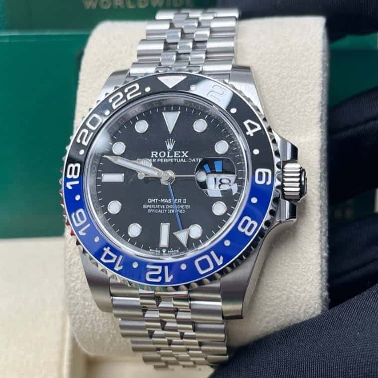 Rolex GMT-Master II 40mm Blue Never worn - Box View