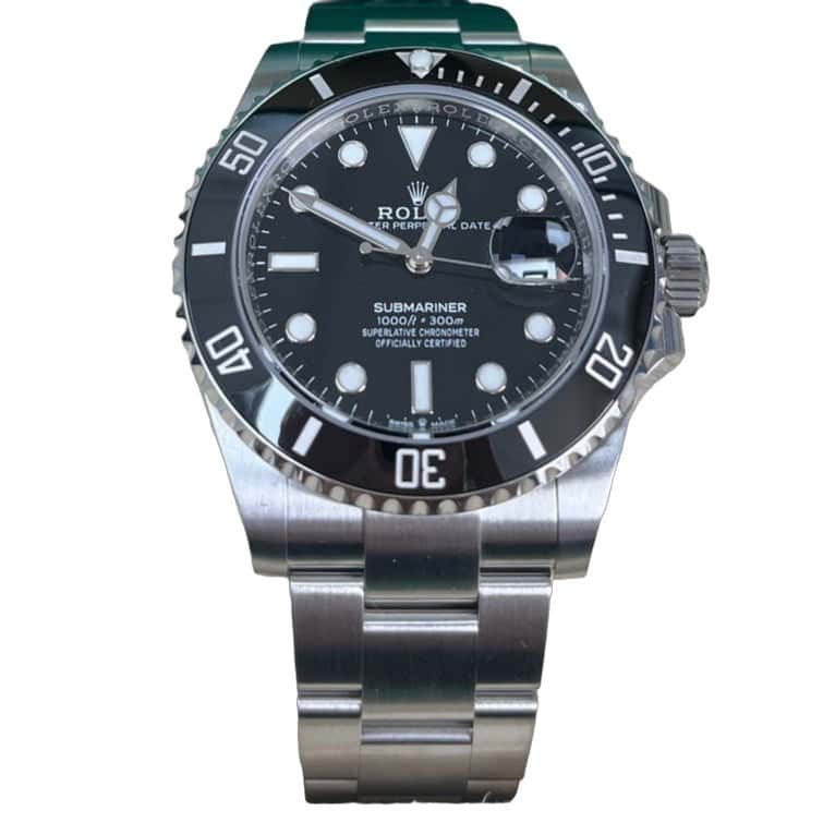 Rolex Submariner 41mm Black Never worn - Front View