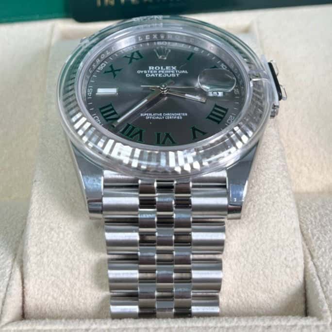 Rolex Datejust 41 Green Never worn - Back View