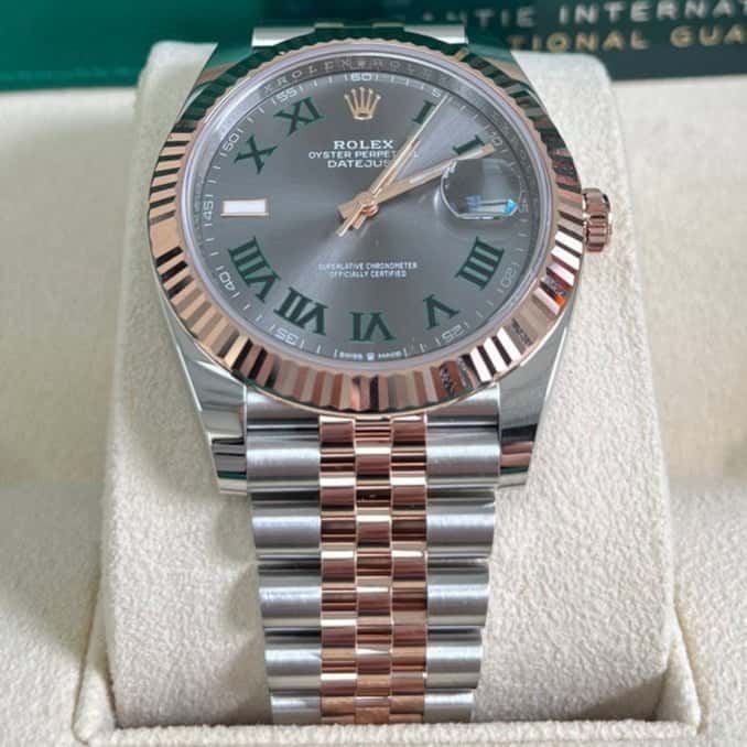 Rolex Datejust 41 Pink Never worn - Back View