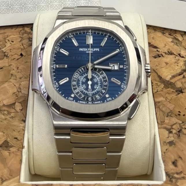 Patek Philippe Nautilus 44mm Blue Never worn - Back View