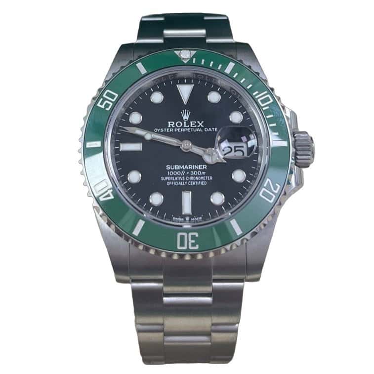 Rolex Submariner 41mm Green Never worn - Front View