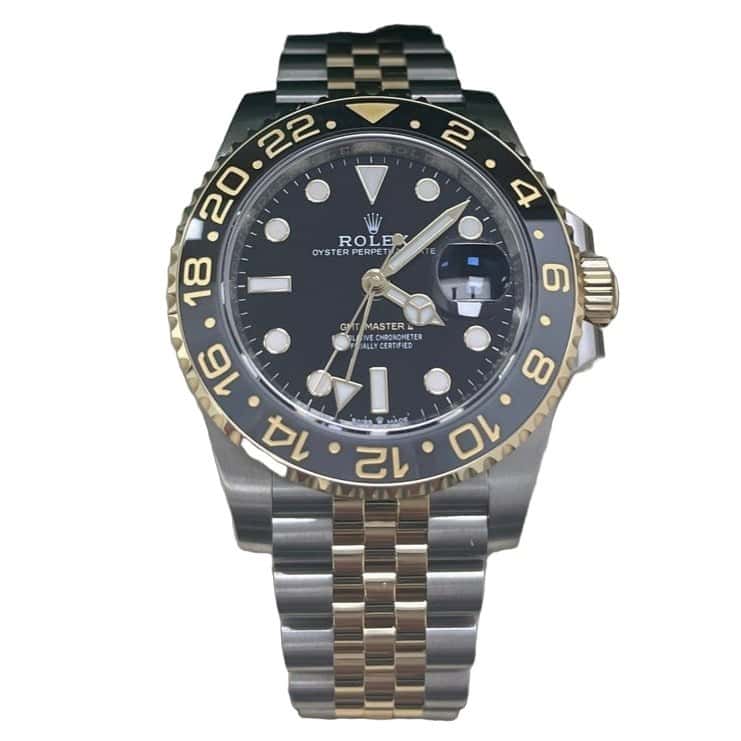 Rolex GMT-Master II 40mm Black Never worn - Front View