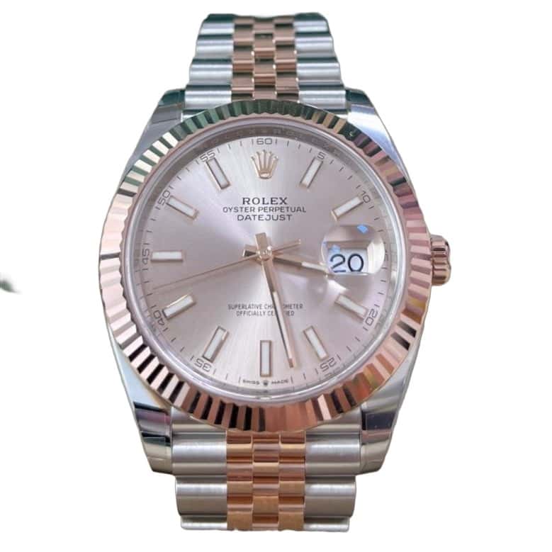 Rolex Datejust 41 Pink Never worn - Front View