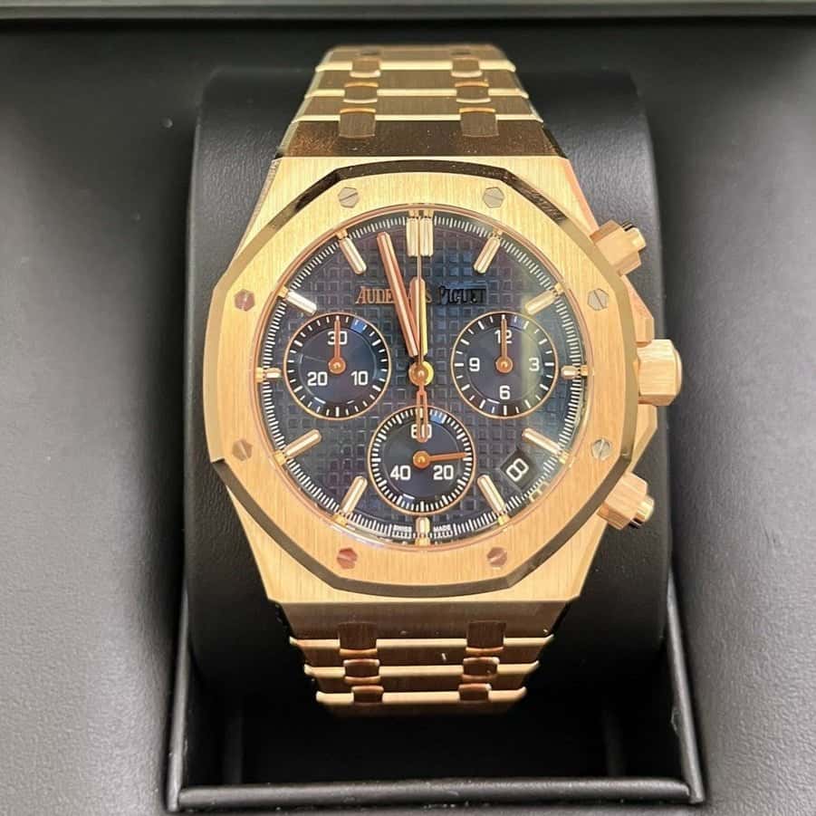 Audemars Piguet Royal Oak Chronograph 41mm Blue Never worn - Back View
