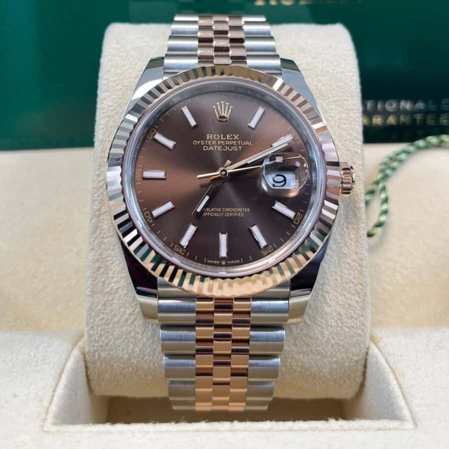 Rolex Datejust 41 Pink Never worn - Back View