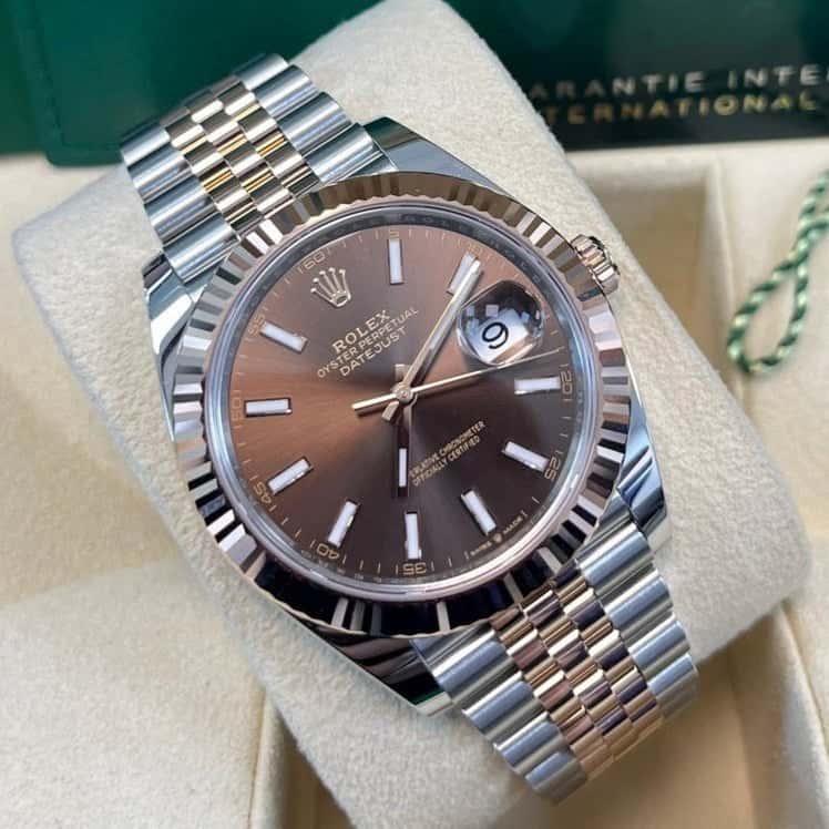 Rolex Datejust 41 Pink Never worn - Box View