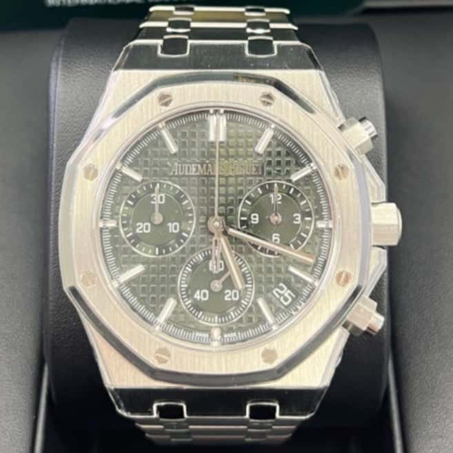 Audemars Piguet ROYAL OAK SELFWINDING CHRONOGRAPH 41mm Green Never worn - Back View