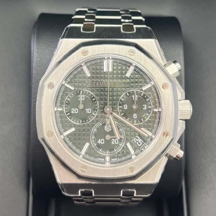 Audemars Piguet ROYAL OAK SELFWINDING CHRONOGRAPH 41mm Green Never worn - Inside View