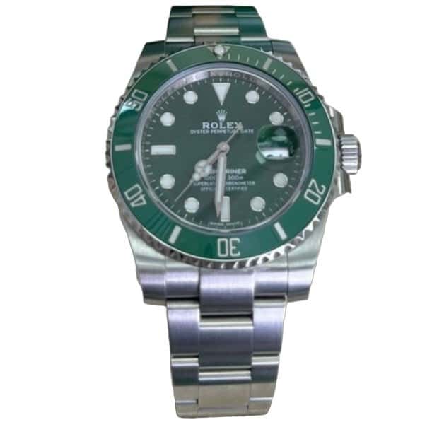 Rolex Submariner 40mm Green Never worn - Front View