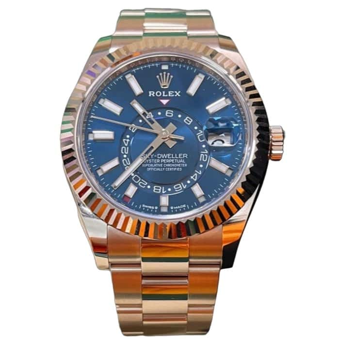 Rolex Sky-Dweller 42mm Blue Never worn - Front View