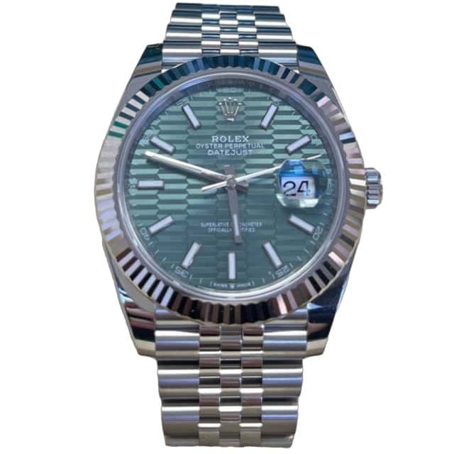 Rolex Datejust 41 Green Never worn - Front View
