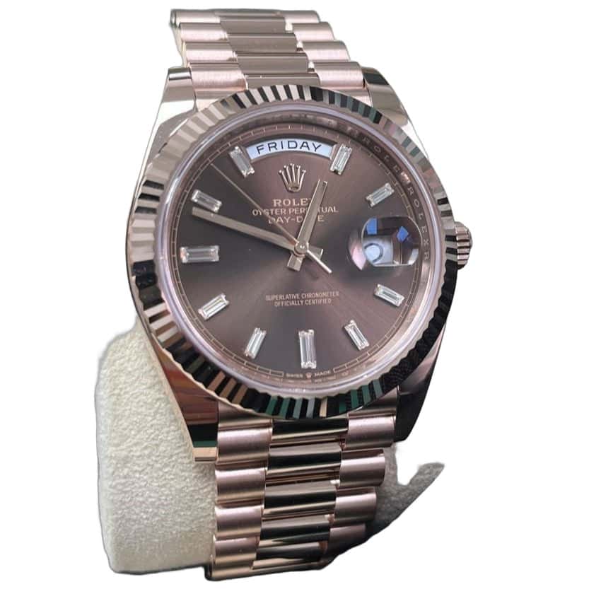 Rolex Day-Date 40 Pink Never worn - Front View