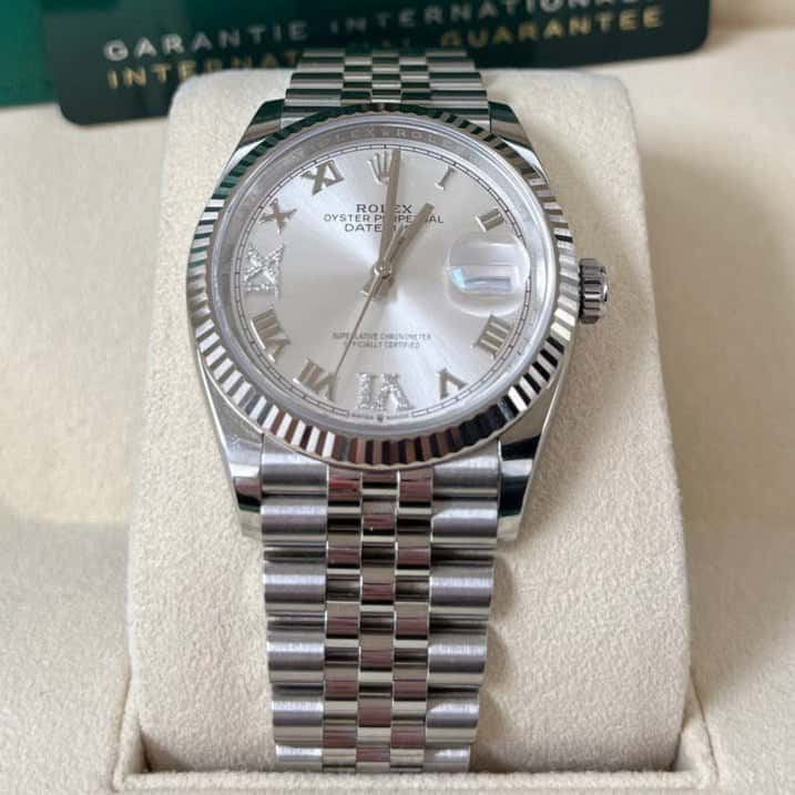 Rolex Datejust 36 Silver Never worn - Back View