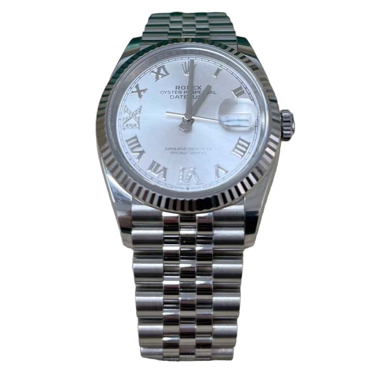 Rolex Datejust 36 Silver Never worn - Front View