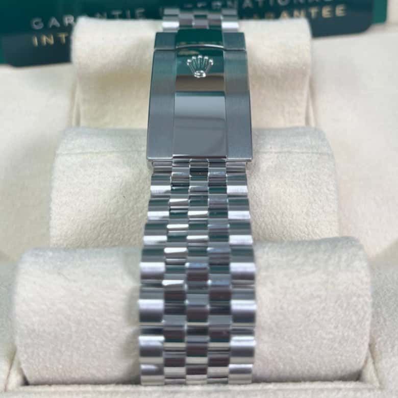 Rolex Steel Datejust 36 Watch - Diamond Bezel - Aubergine Purple Diamond Roman VI and IX Dial - Jubilee Bracelet (Reference #126284rbr) Purple Never worn - Model View
