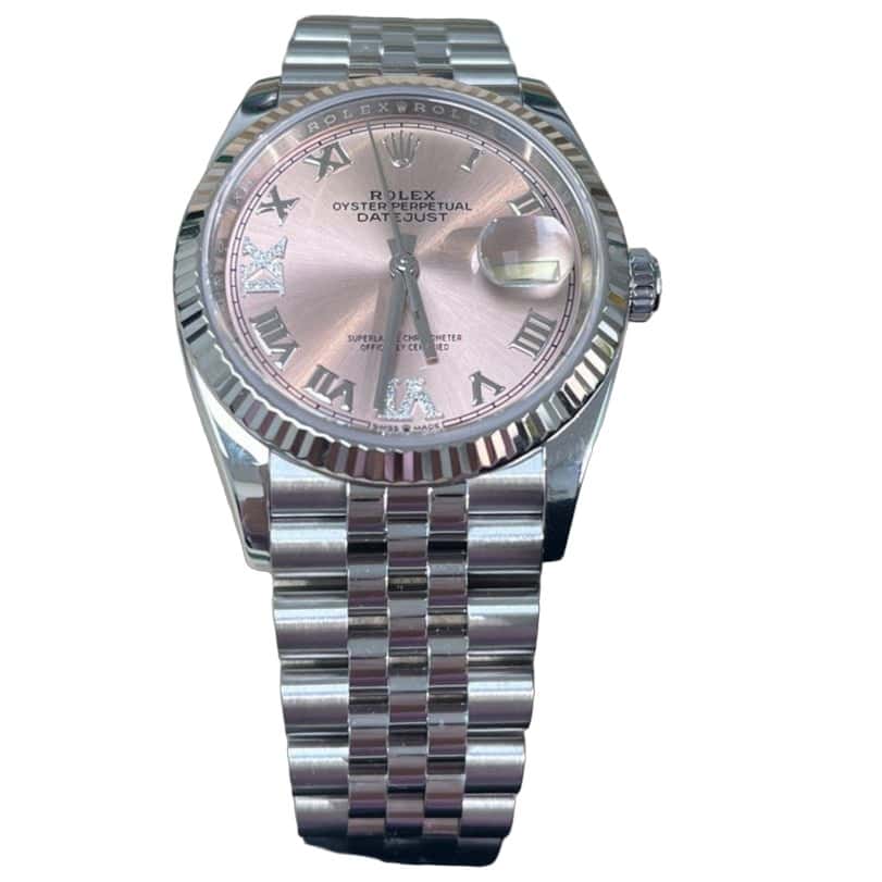 Rolex Datejust 36 Pink Never worn - Front View