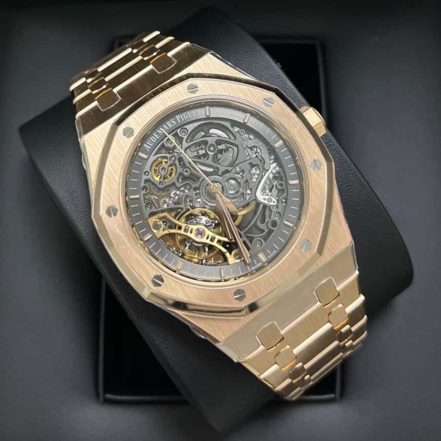 Audemars Piguet Royal Oak 41mm Pink Never worn - Box View