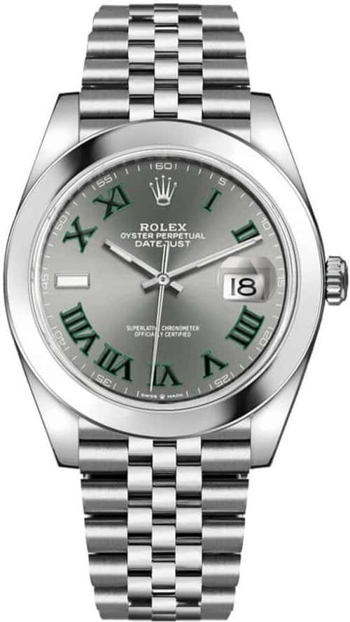 Rolex Datejust 41 Green Never worn - Box View