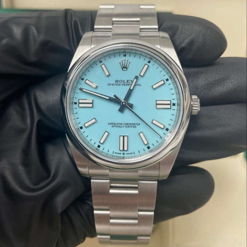Rolex Oyster Perpetual 41mm MultiColor Never worn - Box View
