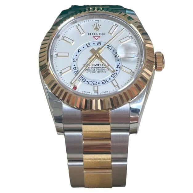Rolex Sky-Dweller 42mm White Never worn - Front View