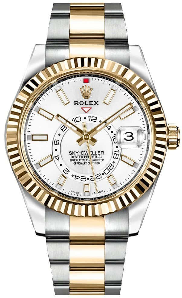 Rolex Sky-Dweller 42mm White Never worn - Box View