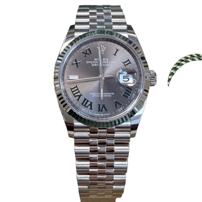 Rolex Datejust 36 Grey Never worn - Front View