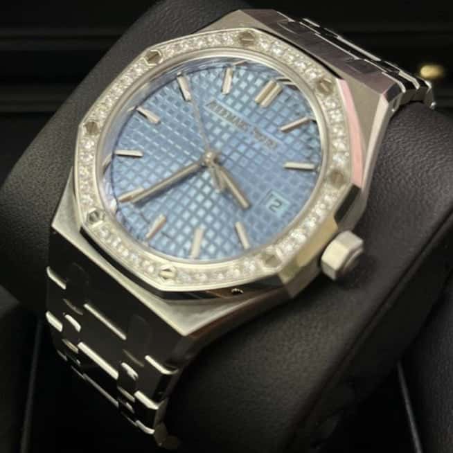 Audemars Piguet Royal Oak Selfwinding 34mm Blue Never worn - Back View