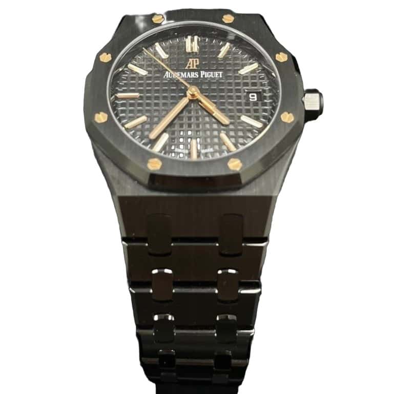Audemars Piguet Royal Oak Selfwinding 34mm Black Never worn - Front View