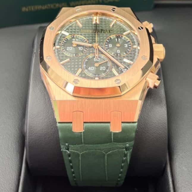 Audemars Piguet Royal Oak Chronograph 41mm Green Never worn - Back View