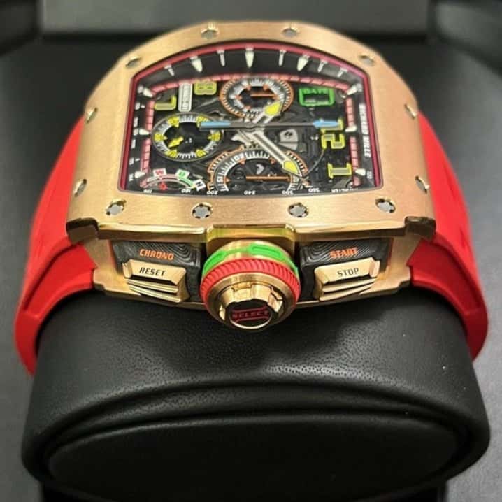 Richard Mille RM 65-01 Automatic Chronograph Full Rose Gold Pink Never worn - Inside View