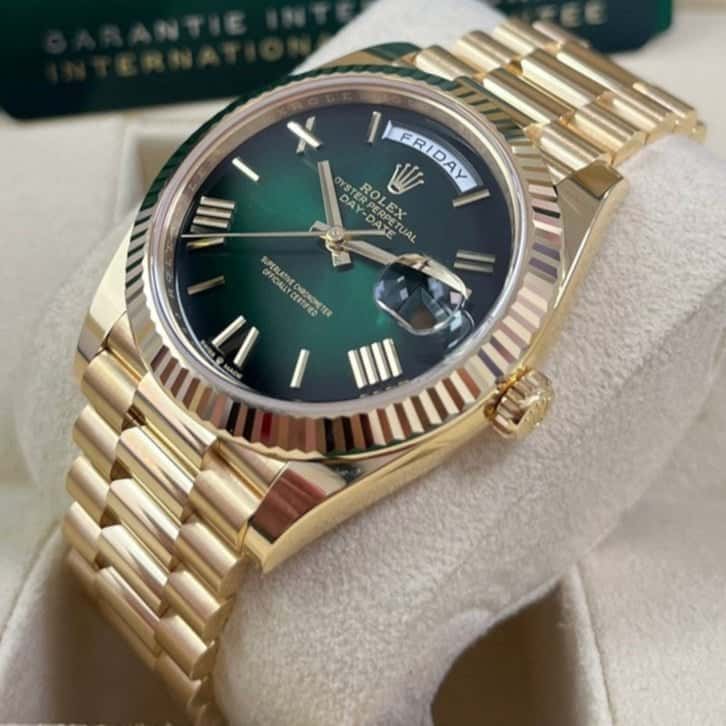 Rolex Day-Date 40 Green Never worn - Back View